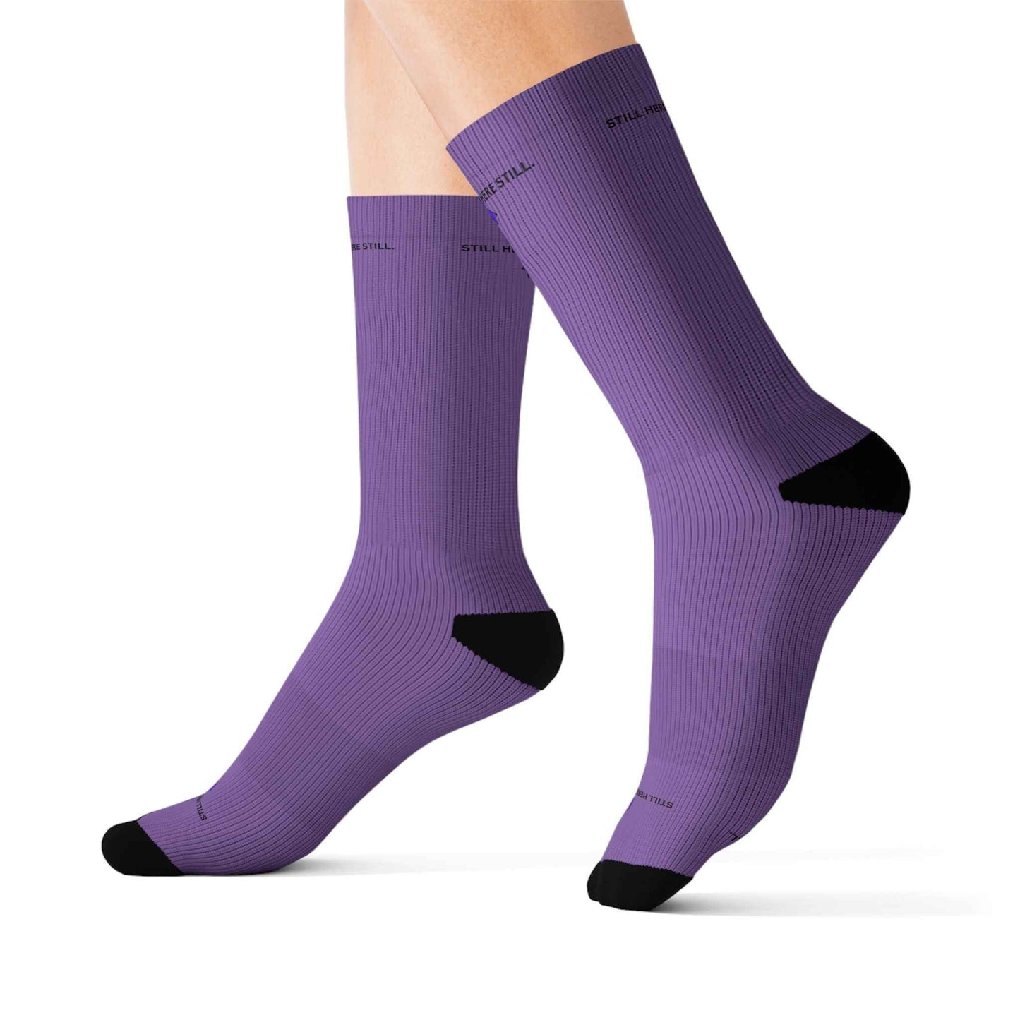 Toujours là. Ici encore. Chaussettes de sensibilisation à l'épilepsie