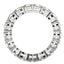 Bague Eternité en Diamant Lab Grown Taille Ronde en Or Blanc 14k