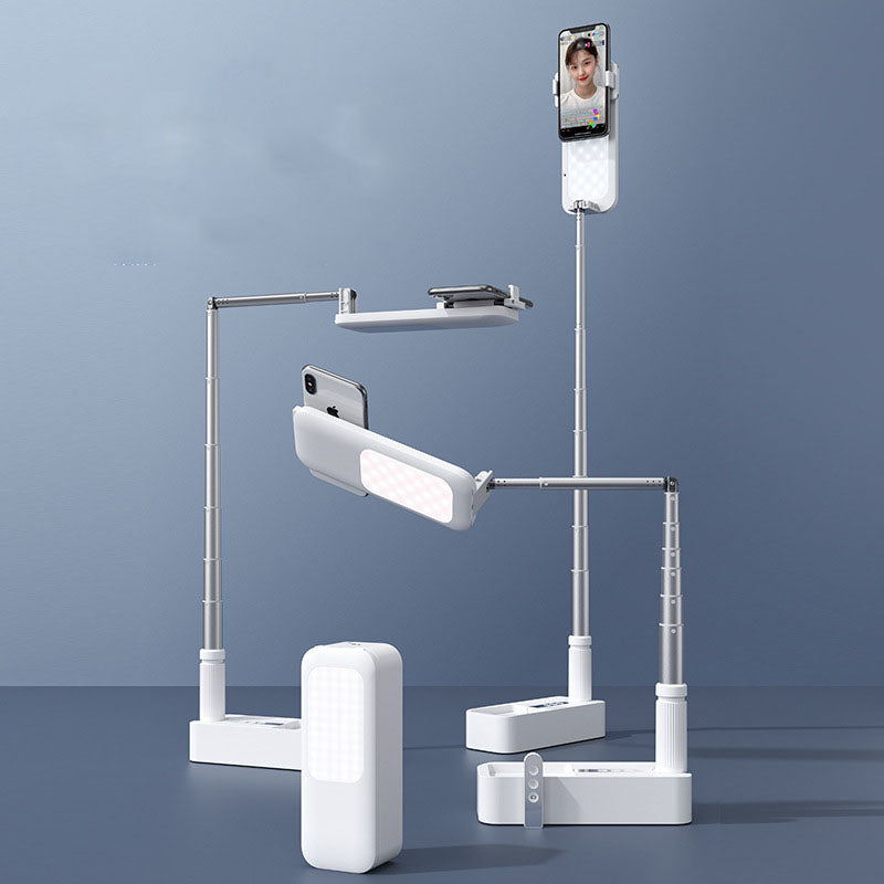 Simple new live broadcast bracket beauty fill light 1.3 meters floor multi-functional folding outdoor wireless bracket - Korvel