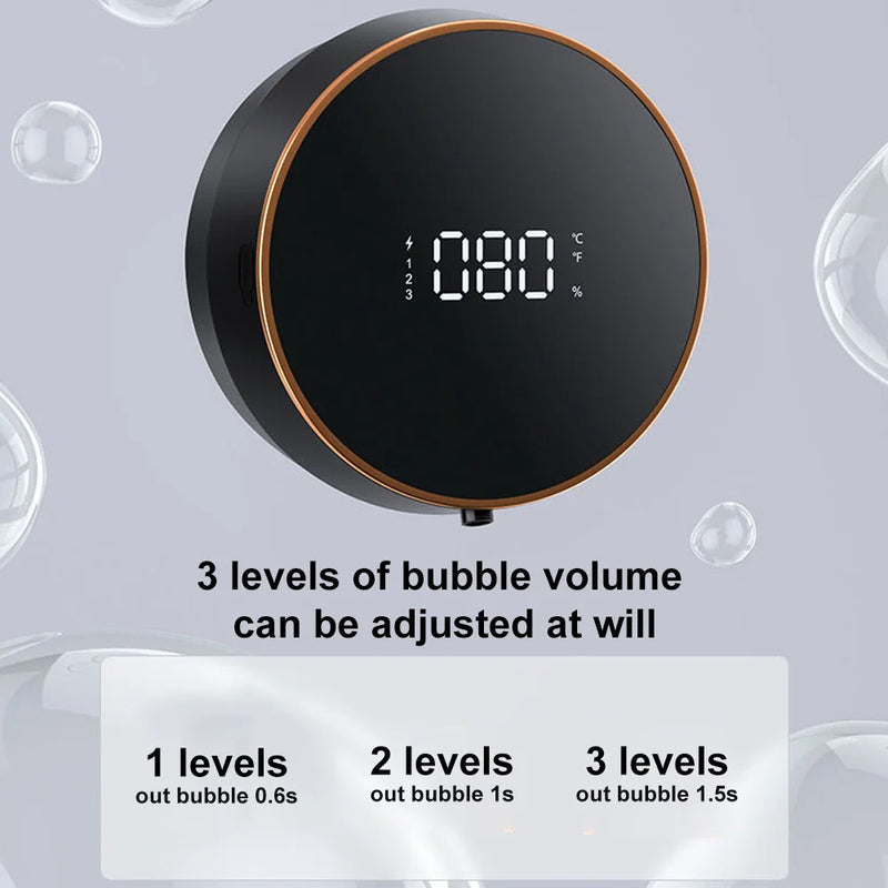 Soap Dispenser Touchless Automatic USB Liquid Foam Machine Wall-mounted Infrared Induction Hand Washer Sanitizer Tool - Korvel
