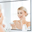 36x24 inch modern black bathroom mirror with aluminum frame decorative wall mirror suitable for living room, bedroom - Korvel