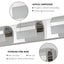 Modern 3-Light LED Bathroom Vanity Wall Light