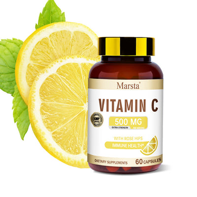 Premium Vitamin C Capsules - 60 Count