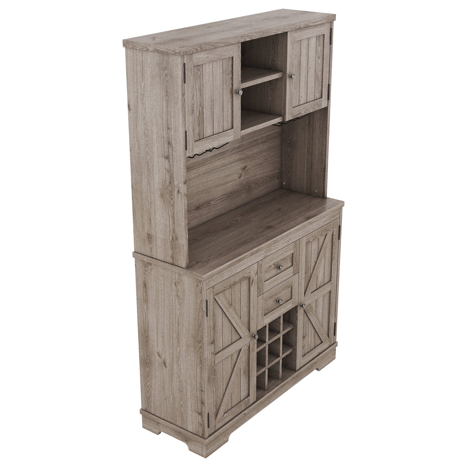 Coffee bar cabinets, kitchen cabinets with storage rooms, farmhouse wine cabinets with drawer racks and cabinets, dining cabinet - Korvel