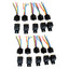 Lot10 New 12 Volt 40 Amp SPDT Automotive Relay with Wires & Harness Socket - Korvel