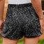 Sequin Elastic Waist Shorts - Korvel