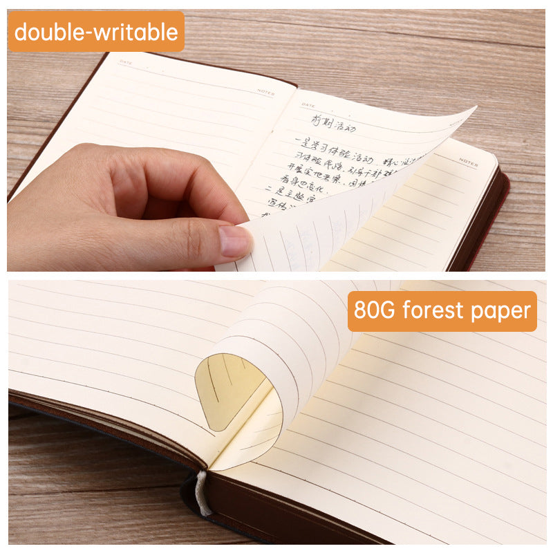 Exquisite A6 Pocket Notebook - Portable Leather Notepad