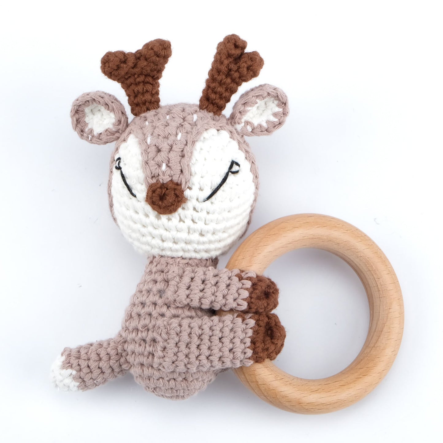 Carving Name Baby Soothing Bell Newborn Gift Bath Gift Knitted Cartoon Doll - Korvel