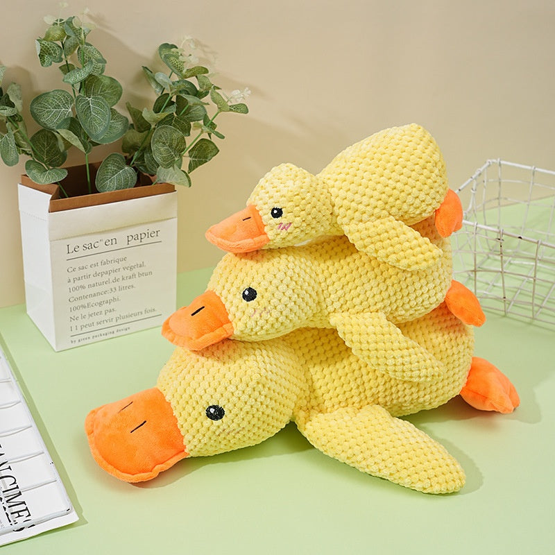 Juguete de Pato de Peluche para Gatos y Perros - Sonido Interactivo y Diversión