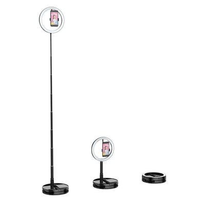Foldable LED Ring Light with Adjustable Stand for Photography