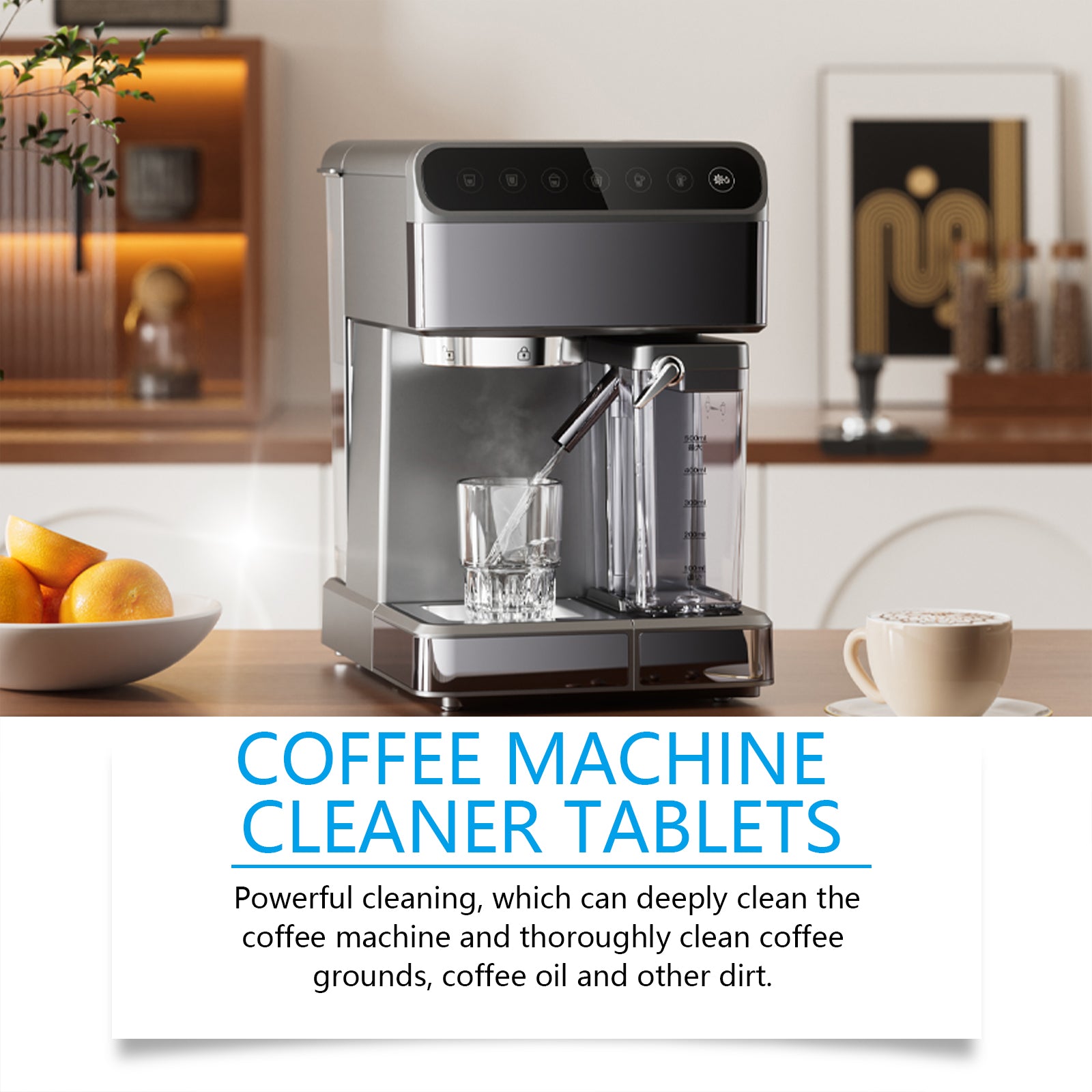 Coffee Machine Descaling Cleaning Tablets, Dirt And Oil Stains Clean Keep Kitchen Equipment Sanitary Effervescent Tablets - Korvel
