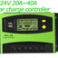 12V 24V 60A 50A 40A 30A  Solar Controller with LCD Function Dual USB 5VDC Output Solar Panel Battery Charge Regulator - Korvel