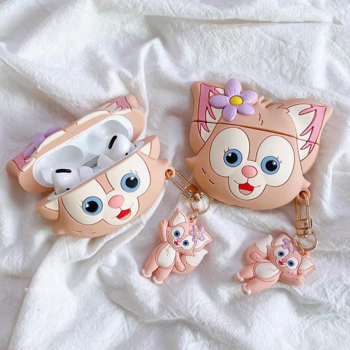 AirPods 5th generation silicone wireless Bluetooth earphone protective case suitable for Apple Pro 2nd generation cute box - Korvel