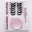 Eight Pairs Of Magnet False Eyelashes With Round Box Mirror Magnetic Iron-Absorbing Stone Eyelashes Magnetic Eyeliner Liquid Eyelashes - Korvel
