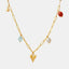 Collier Pendentif Cœur en Acier Titane