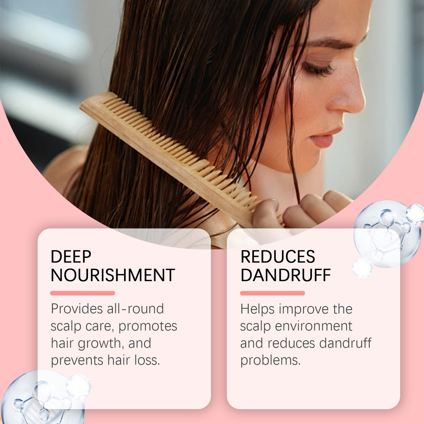 Repair Shampoo Nourishes Scalp, Hydrates Hair, Strengthens Hair, Fluffs And Refreshes Hair - Korvel