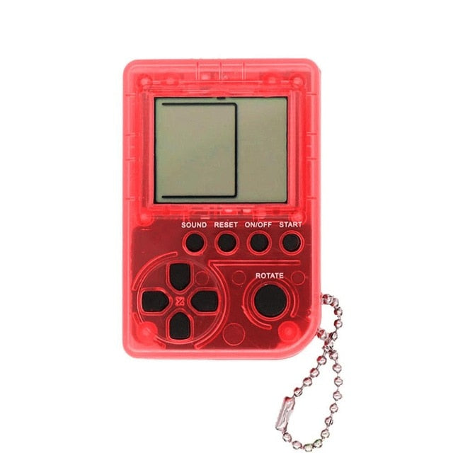 Mini Console Game Machine Children's Handheld Nostalgic Mini Game Console With Keychain Tetris Video Game Kids Children Gifts - Korvel