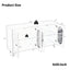 Buffet d'Accent Blanc Moderne avec Portes en Acrylique