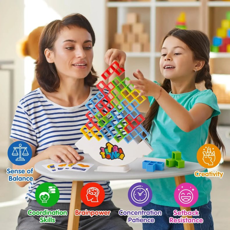 Tetra Tower Fun Balance Stacking Game for All Ages