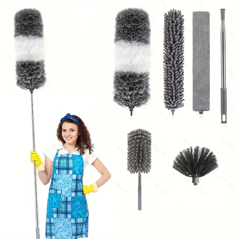 Duster for Home Dusting and Ceiling Cleaning with Extendable Handle - Korvel
