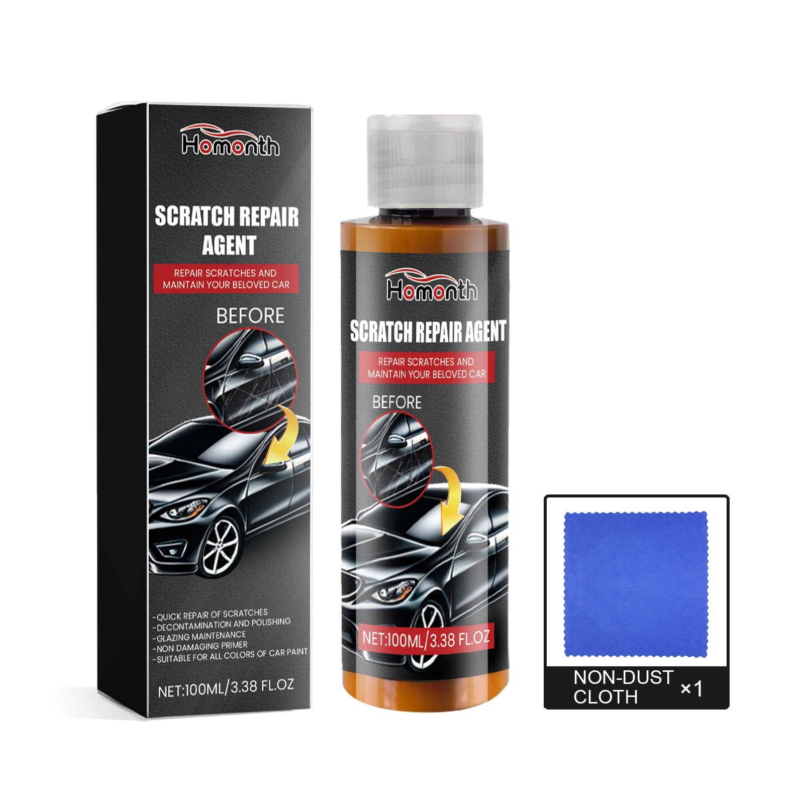 Car Scratch Polishing Wax, Car Paint Scratches And Scratches Repair Cream Maintenance Polishing Wax - Korvel