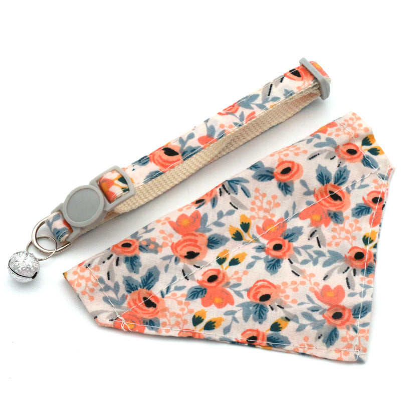 Bufanda Triangular Floral Margarita para Mascotas