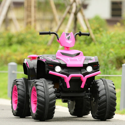 ATV pour enfants 12V avec lumières LED - Rose