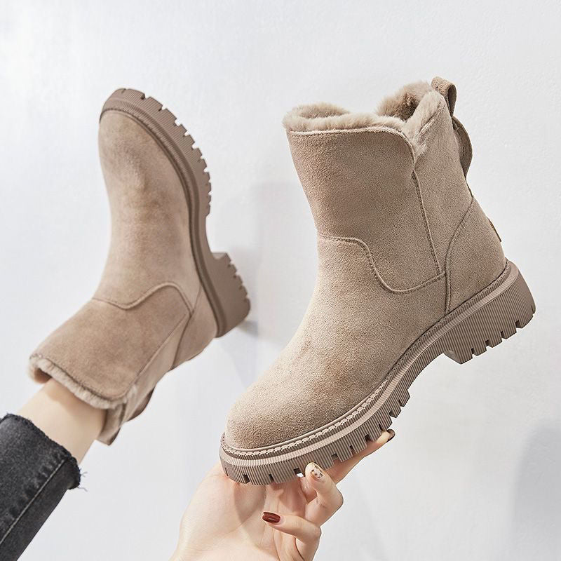 Bottes de neige pour femmes doublées en polaire - Élégantes et confortables