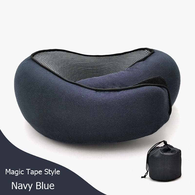 Premium Travel Neck Pillow - U-Shaped Memory Foam Cushion
