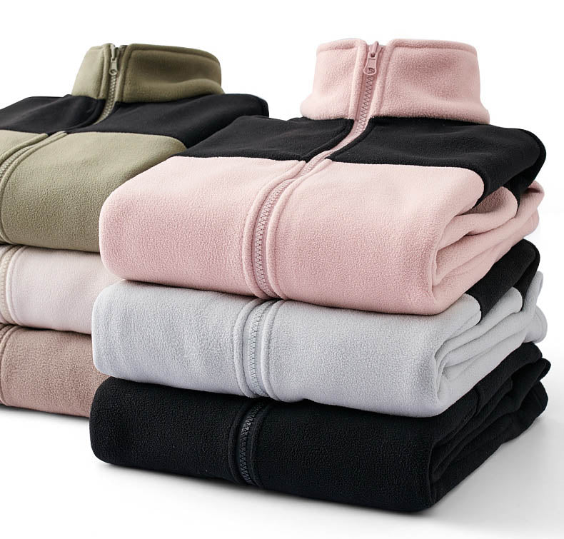 Unisex Colorblock Hooded Windbreaker Jacket with Pockets