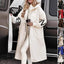 Hooded Long Windbreaker Jacket with Pockets for Women