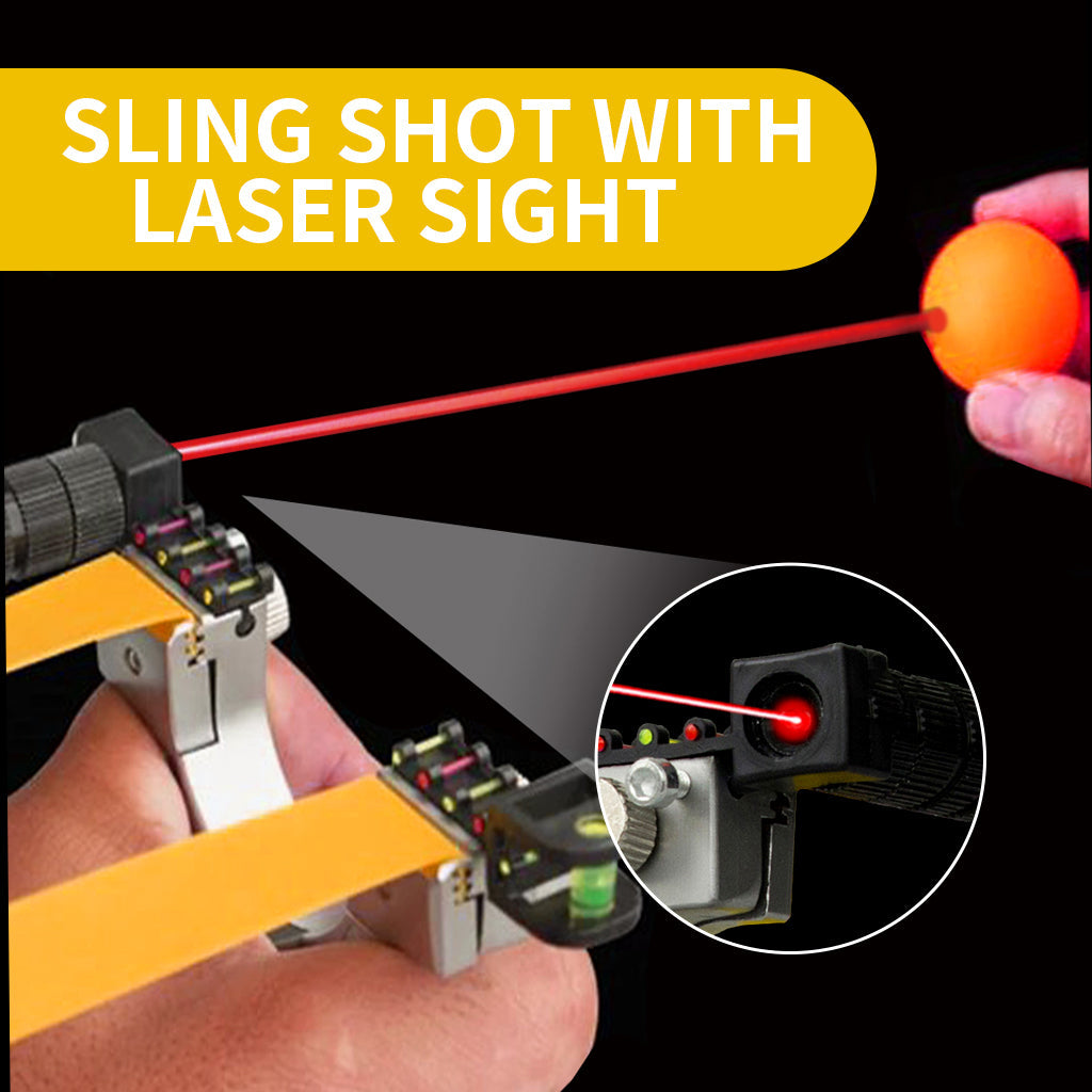 Premium Catapult Slingshot with Laser Aim for Outdoor Fun
