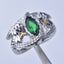Anillo Poderoso de Plata S925 - Diseño de Dos Tonos