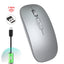 Rechargeable wireless mouse with 2.4G mute and one click return to desktop office mouse with built-in lithium battery - Korvel