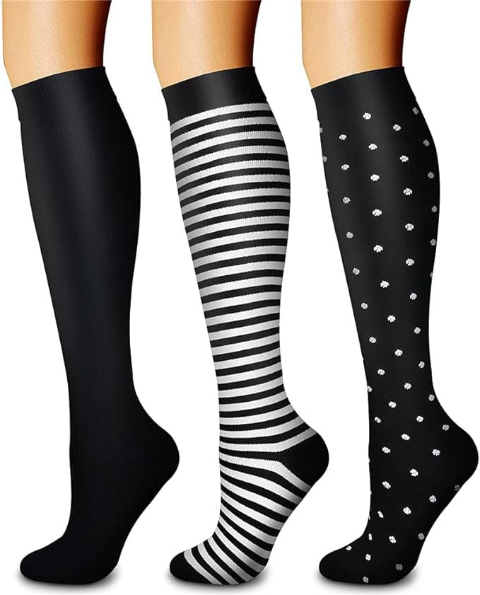 Sports pressure socks long tube socks calf socks compression socks skipping rope elastic cycling socks - Korvel