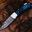 Personalized Damascus Steel Folding Knife - Exceptional Gift for Him - Korvel