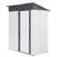 Abri de jardin en métal XWT016 - Gris et blanc 5x3x6ft