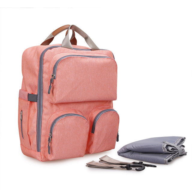 Nappy Bag Large Capacity Baby Diaper Bag Travel Backpack Waterproof knapsack - Korvel
