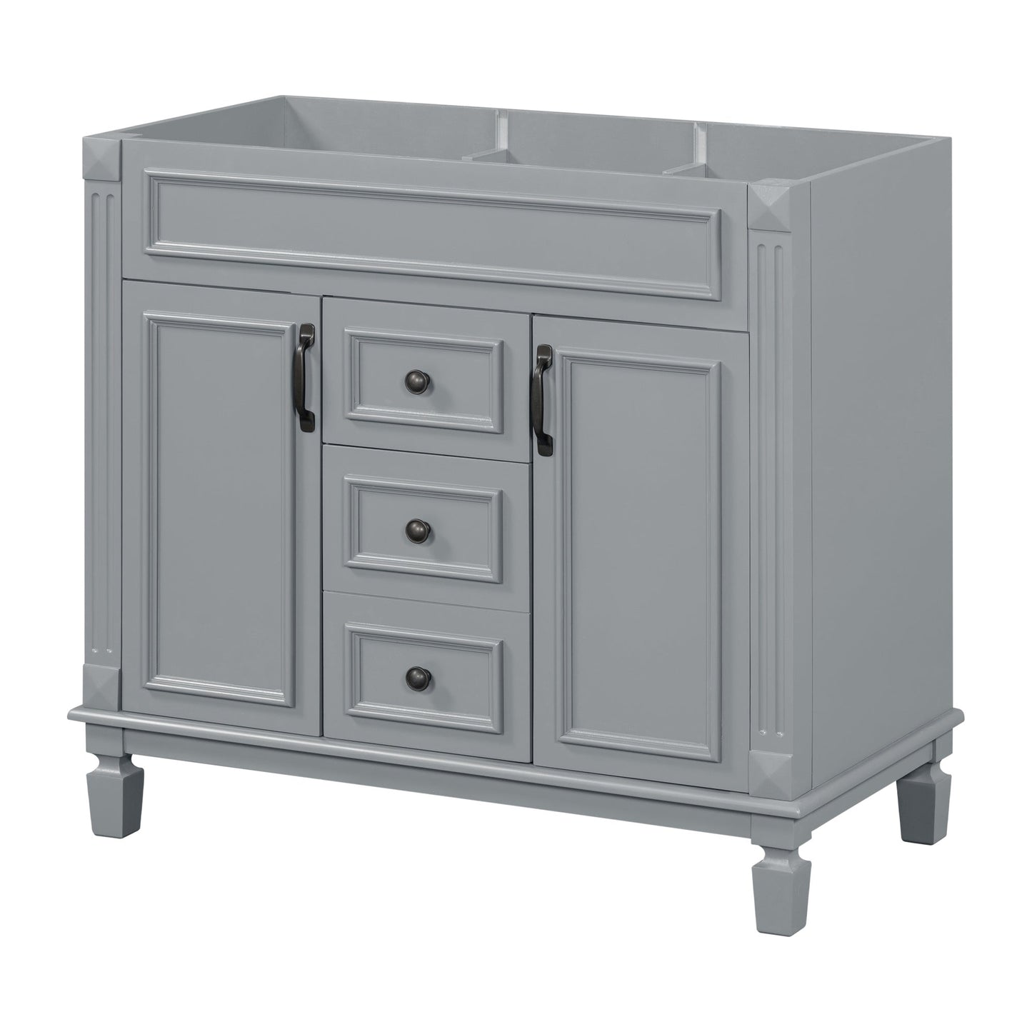 36'' Modern Bathroom Vanity - Cabinet Only with Soft Closing Doors