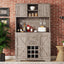 Coffee bar cabinets, kitchen cabinets with storage rooms, farmhouse wine cabinets with drawer racks and cabinets, dining cabinet - Korvel