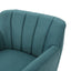 Mid Century Modern Dark Teal Fabric Club Chair