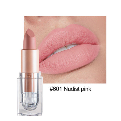 HANDAIYAN Barra de Labios Mate Premium - 12 Tonos de Rosa Nude