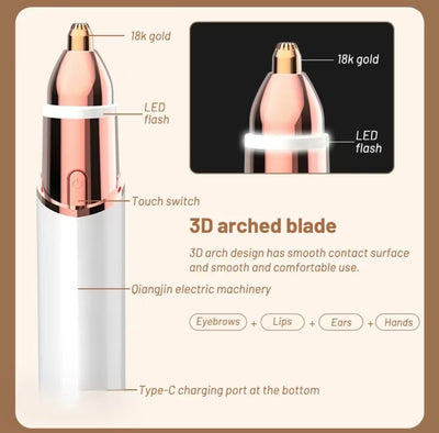 BrowSmooth 2-in-1 Facial Trimmer - Korvel