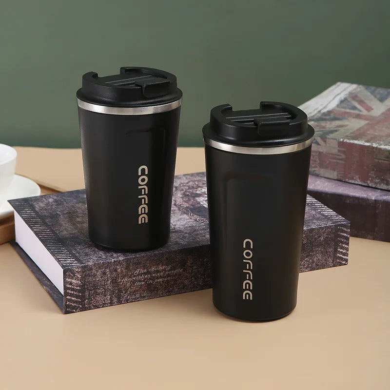 tainless Steel Coffee Cup Travel Thermal Mug Leak-Proof Thermos Bottle Tea Coffee Mug Vacuum Flask Insulated Cups - Korvel