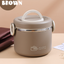 Portable simple stainless steel insulated lunch box with lid - Korvel