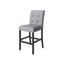 TOPMAX 5-piece cabinet dining table set, wooden square dining table and chairs, and 4 soft cushioned high back chairs in black - Korvel