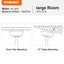 Modern Farmhouse 62-Inch Black Ceiling Fan with Smart Control