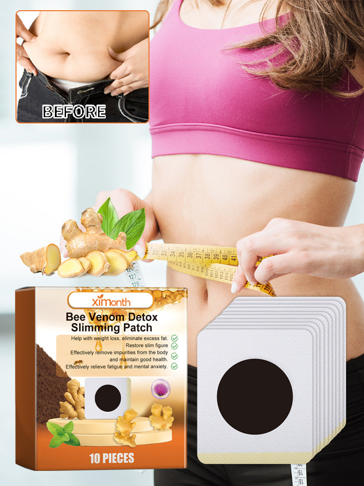 Bee-Venom Shaped Lymphatic Patch, Which Relieves Lymphatic Swelling And Tightenes Body And Arms - Meat Belly Button Patch - Korvel