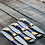 Premium Japanese Chef Knife Set – 13" Handcrafted Stainless Steel Knife with Olivewood Handle & Leather Sheath - Korvel