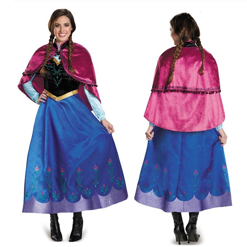 Vestido de disfraz Premium de Anna para Halloween y Cosplay